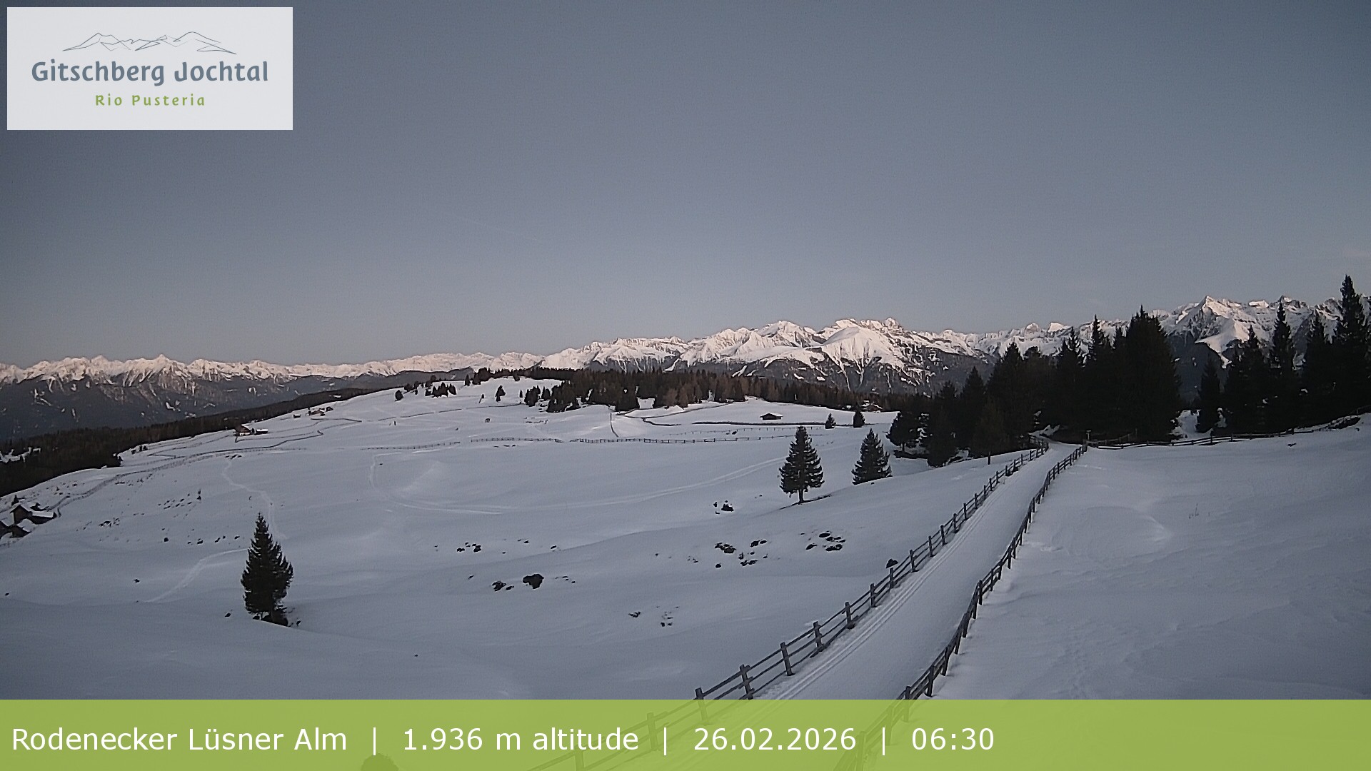 Archived image Webcam View around Rodenecker Lüsner Alm