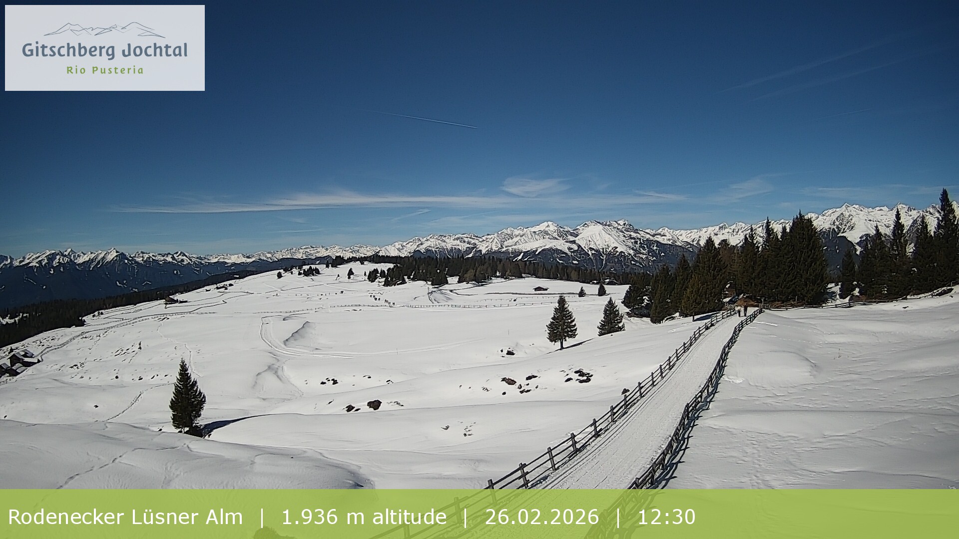 Archived image Webcam View around Rodenecker Lüsner Alm