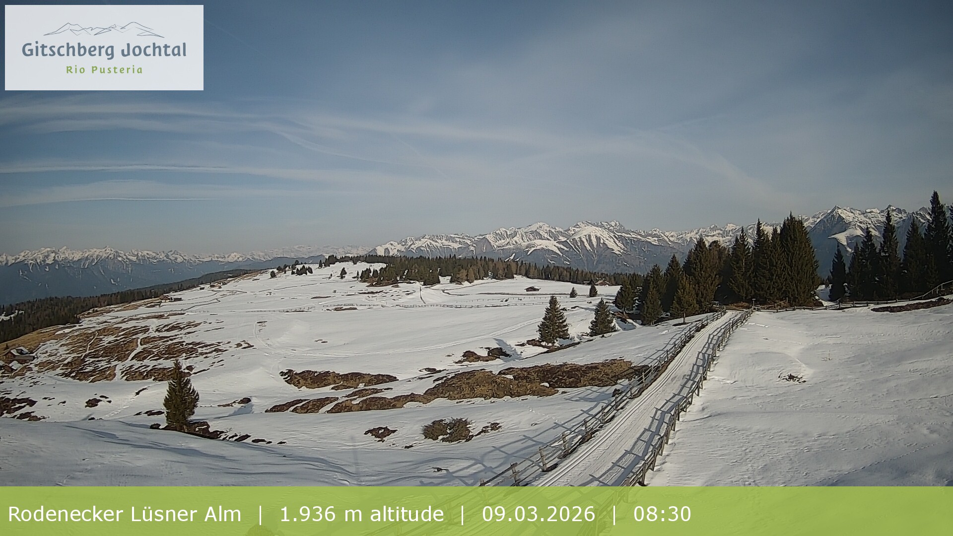 Archiv Foto Webcam Panoramablick Rodenecker Lüsner Alm