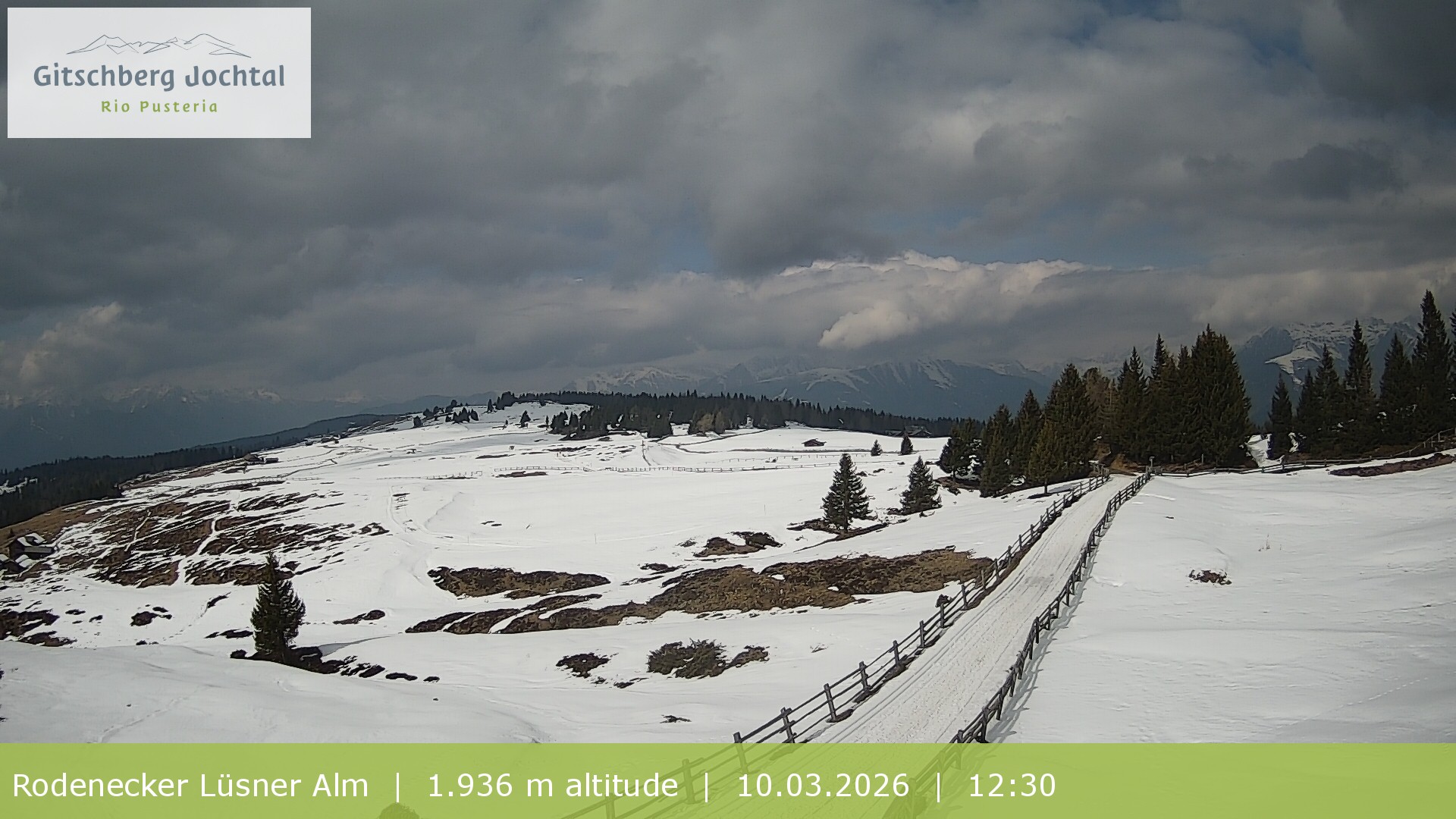 Archived image Webcam View around Rodenecker Lüsner Alm