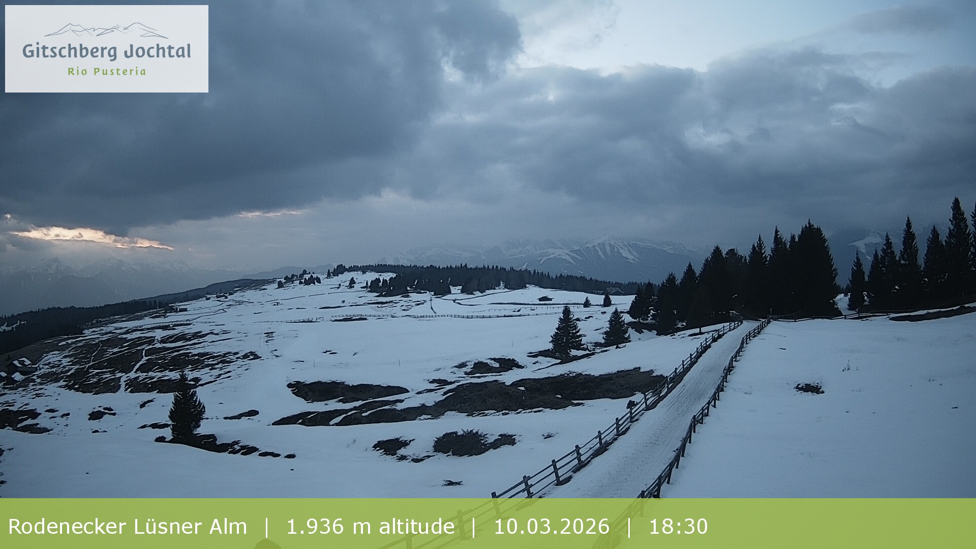 Archived image Webcam View around Rodenecker Lüsner Alm