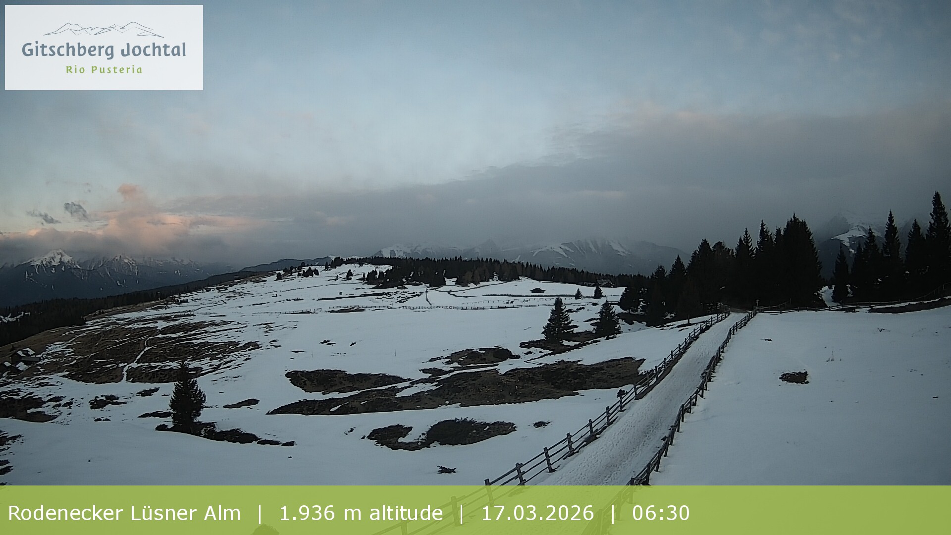 Archiv Foto Webcam Panoramablick Rodenecker Lüsner Alm