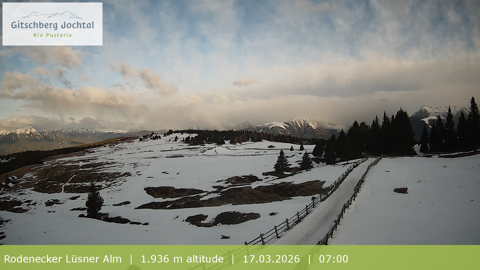 Archiv Foto Webcam Panoramablick Rodenecker Lüsner Alm