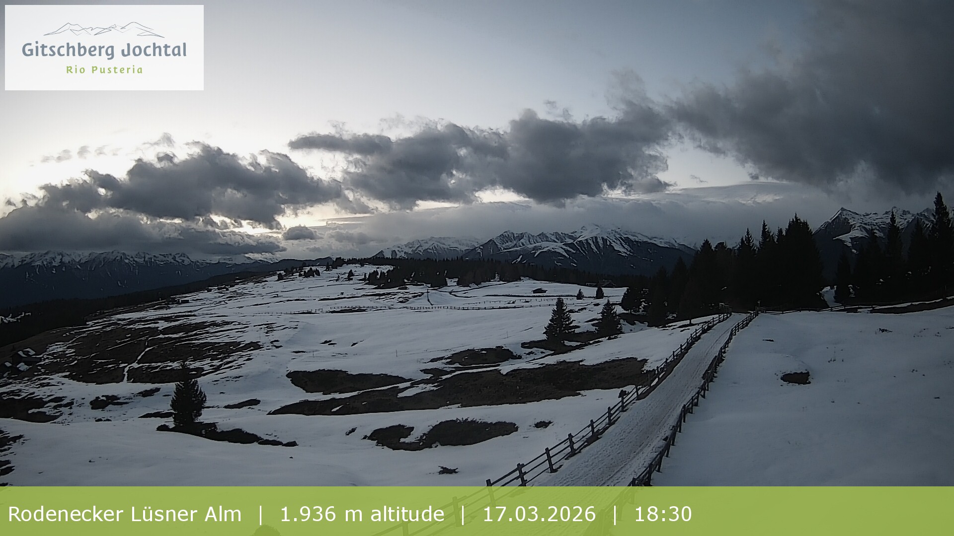 Archived image Webcam View around Rodenecker Lüsner Alm