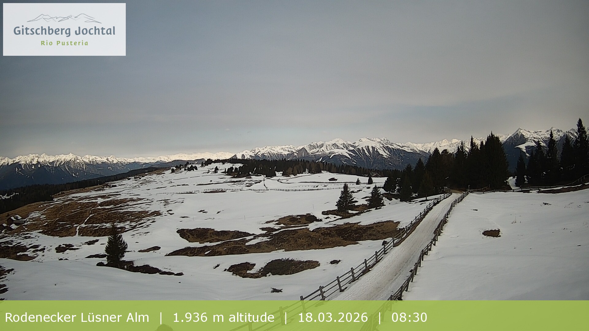 Archiv Foto Webcam Panoramablick Rodenecker Lüsner Alm