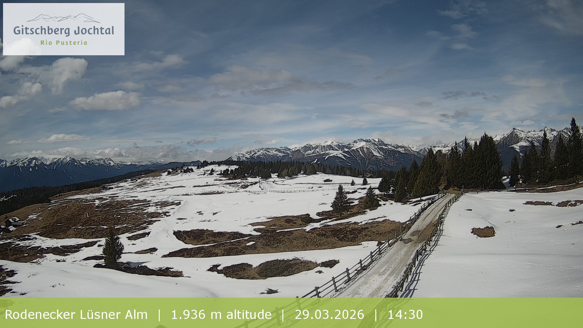 Archiv Foto Webcam Panoramablick Rodenecker Lüsner Alm