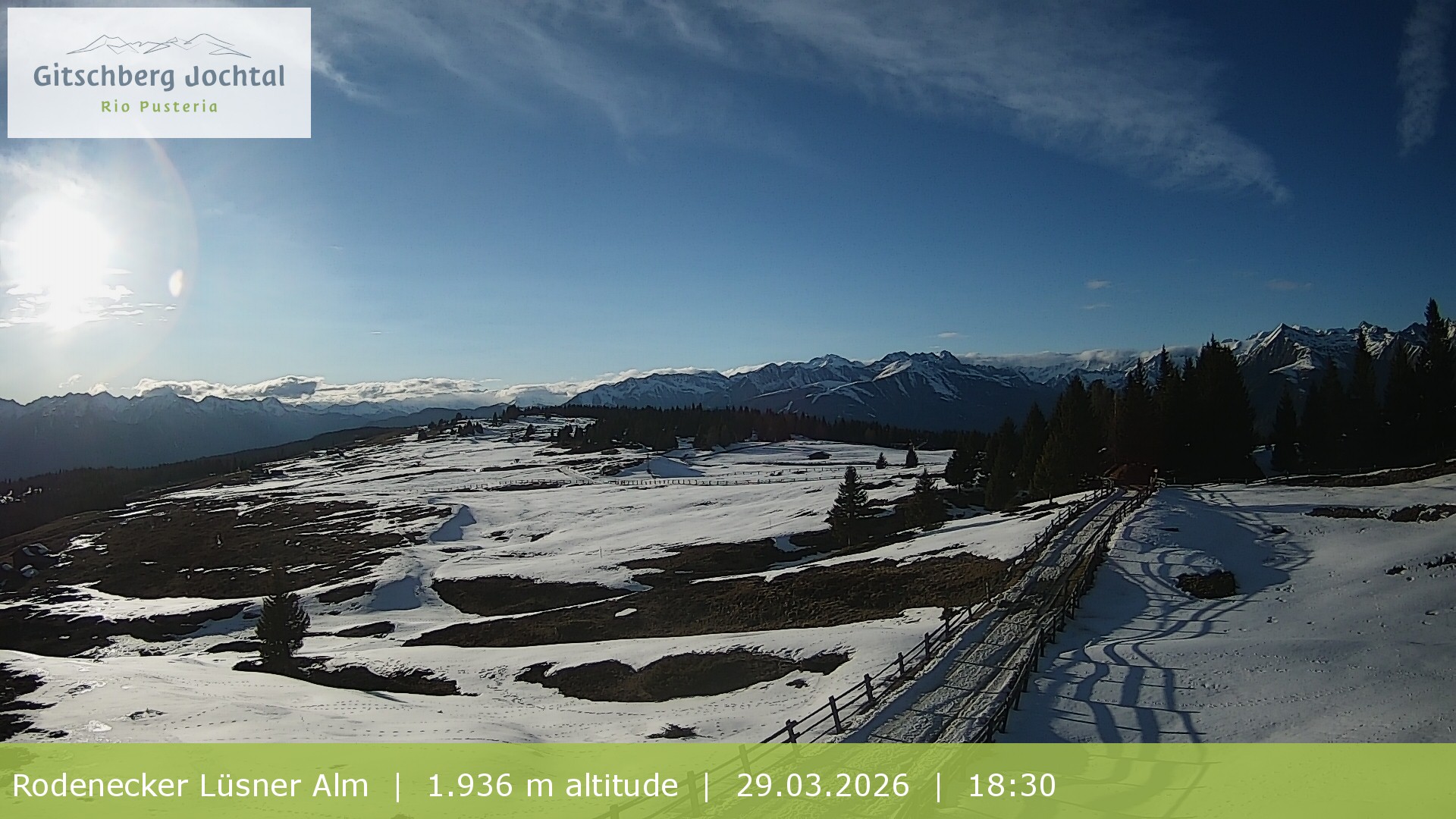 Archiv Foto Webcam Panoramablick Rodenecker Lüsner Alm