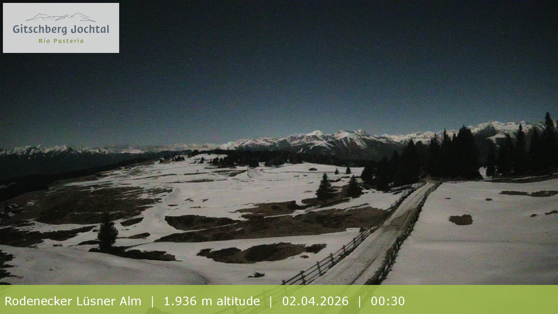 Archived image Webcam View around Rodenecker Lüsner Alm