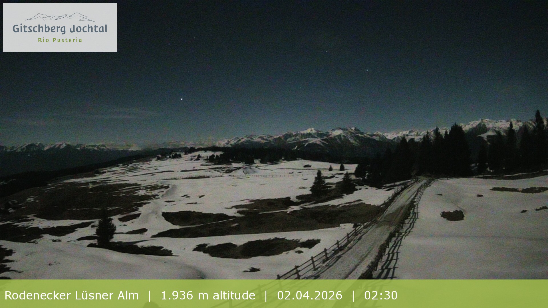 Archived image Webcam View around Rodenecker Lüsner Alm