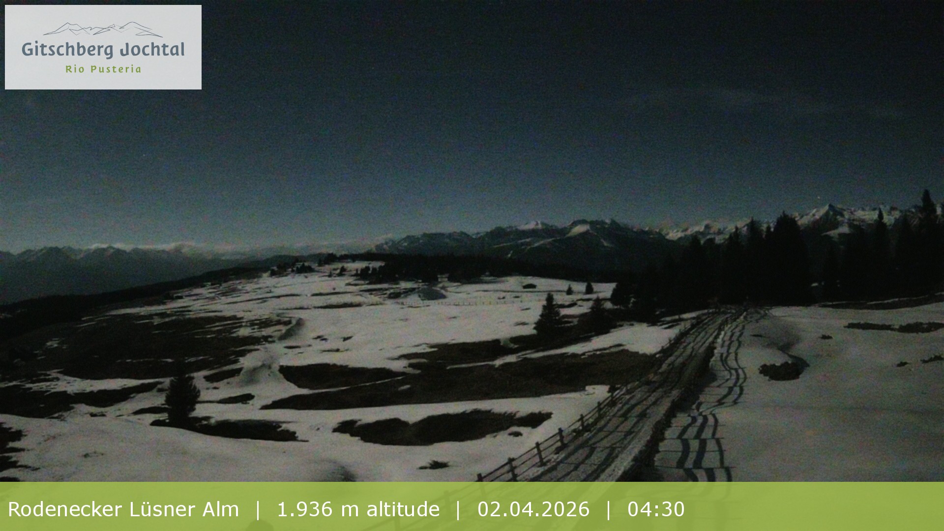 Archived image Webcam View around Rodenecker Lüsner Alm
