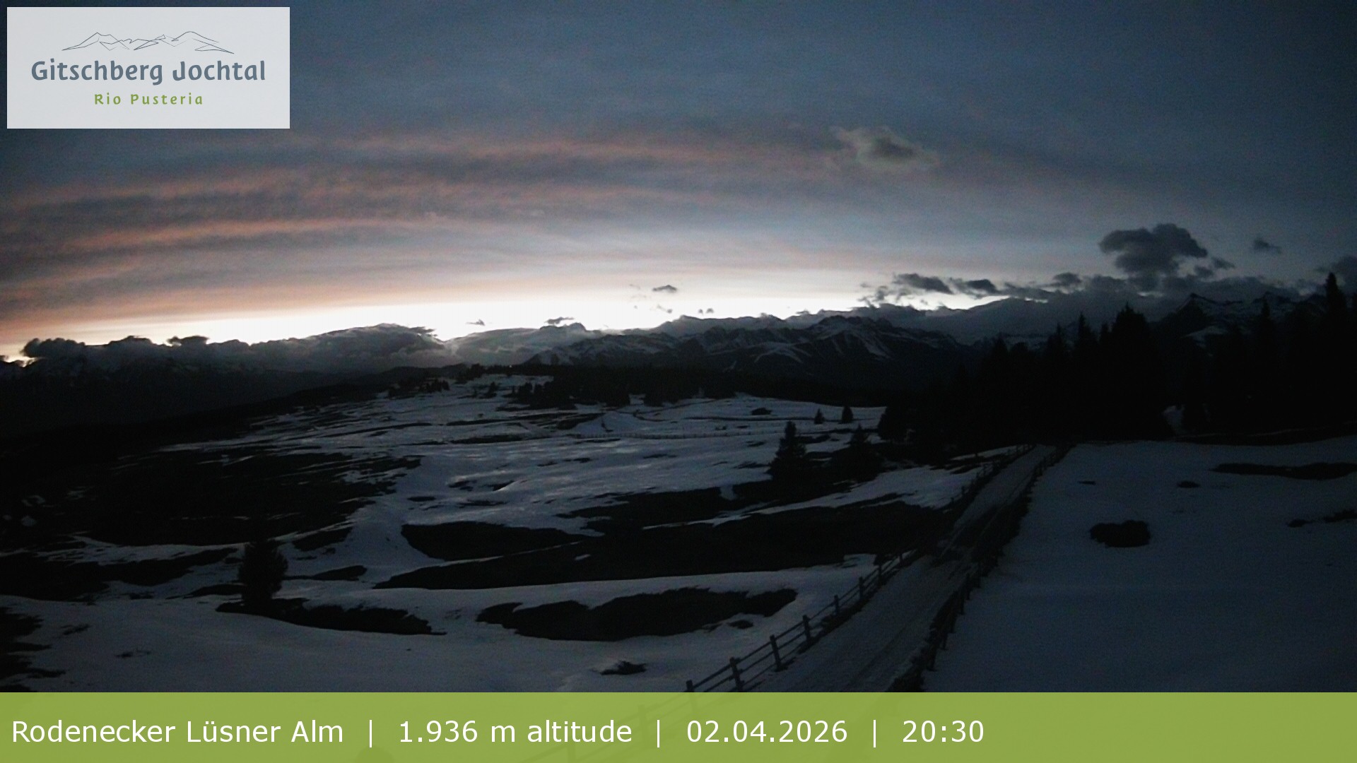 Archived image Webcam View around Rodenecker Lüsner Alm