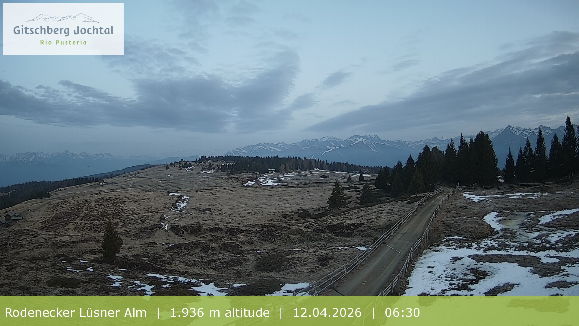 Archived image Webcam View around Rodenecker Lüsner Alm