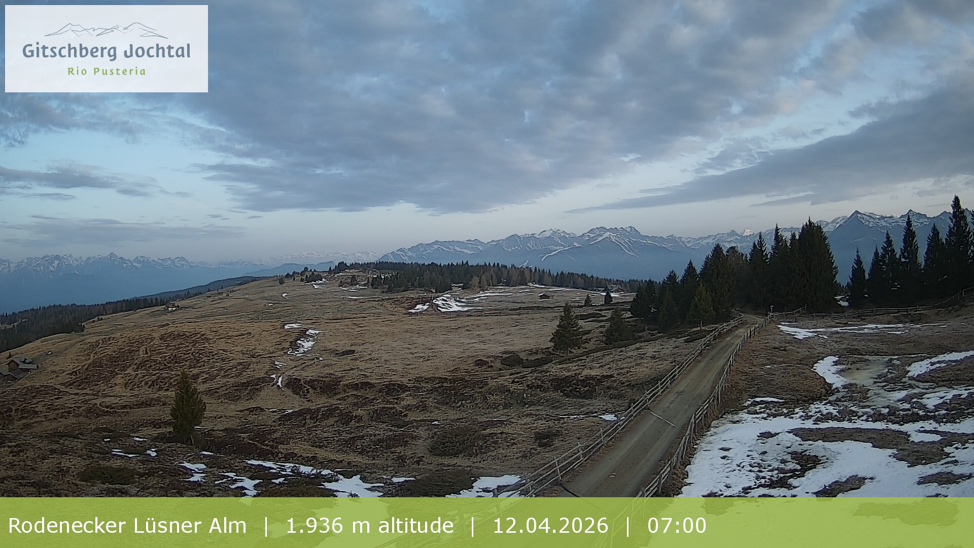 Archived image Webcam View around Rodenecker Lüsner Alm