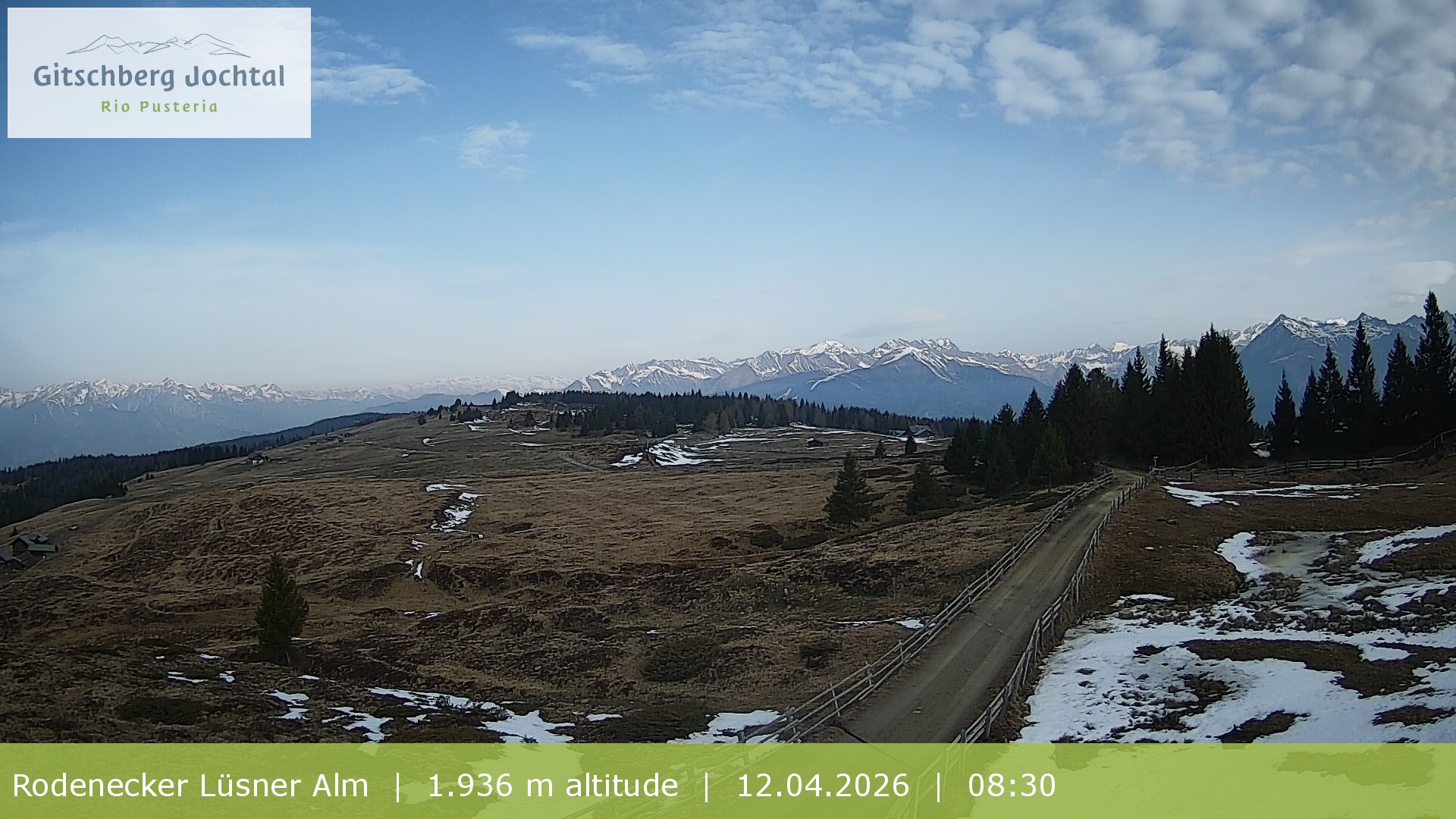 Archived image Webcam View around Rodenecker Lüsner Alm