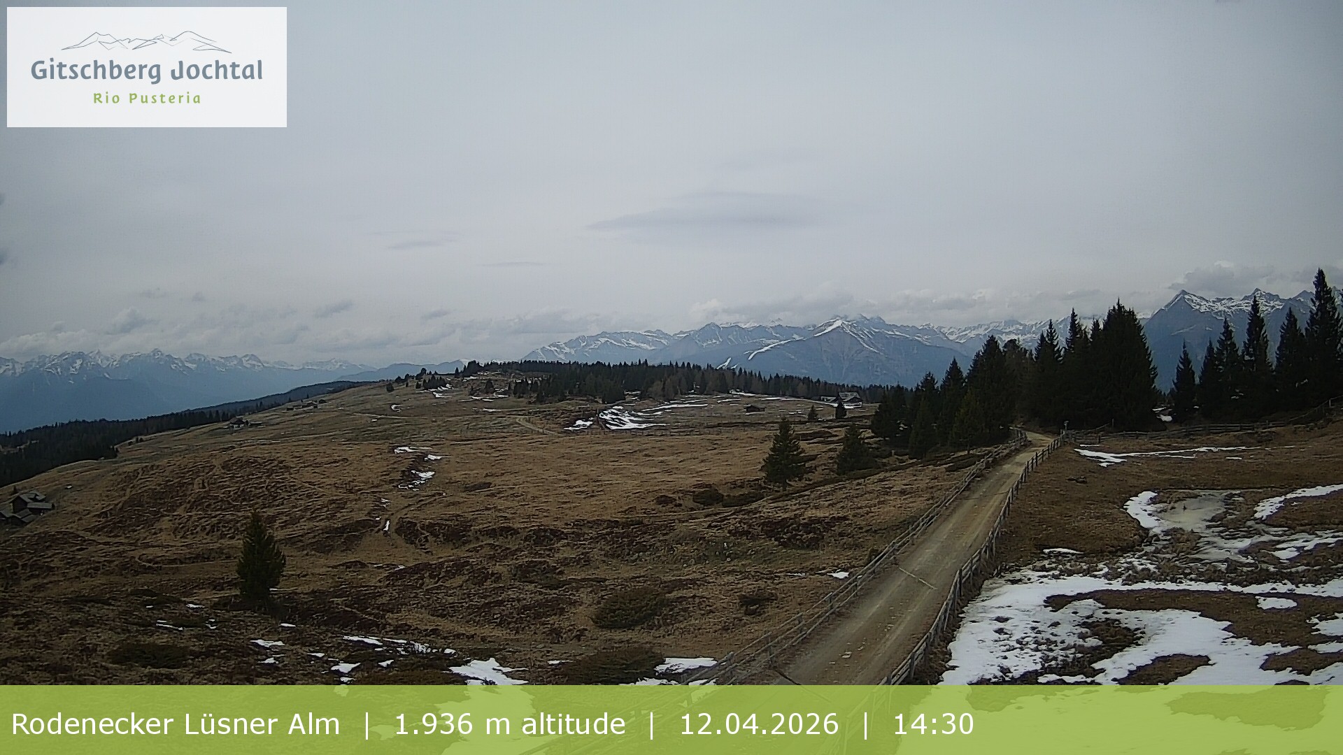 Archived image Webcam View around Rodenecker Lüsner Alm