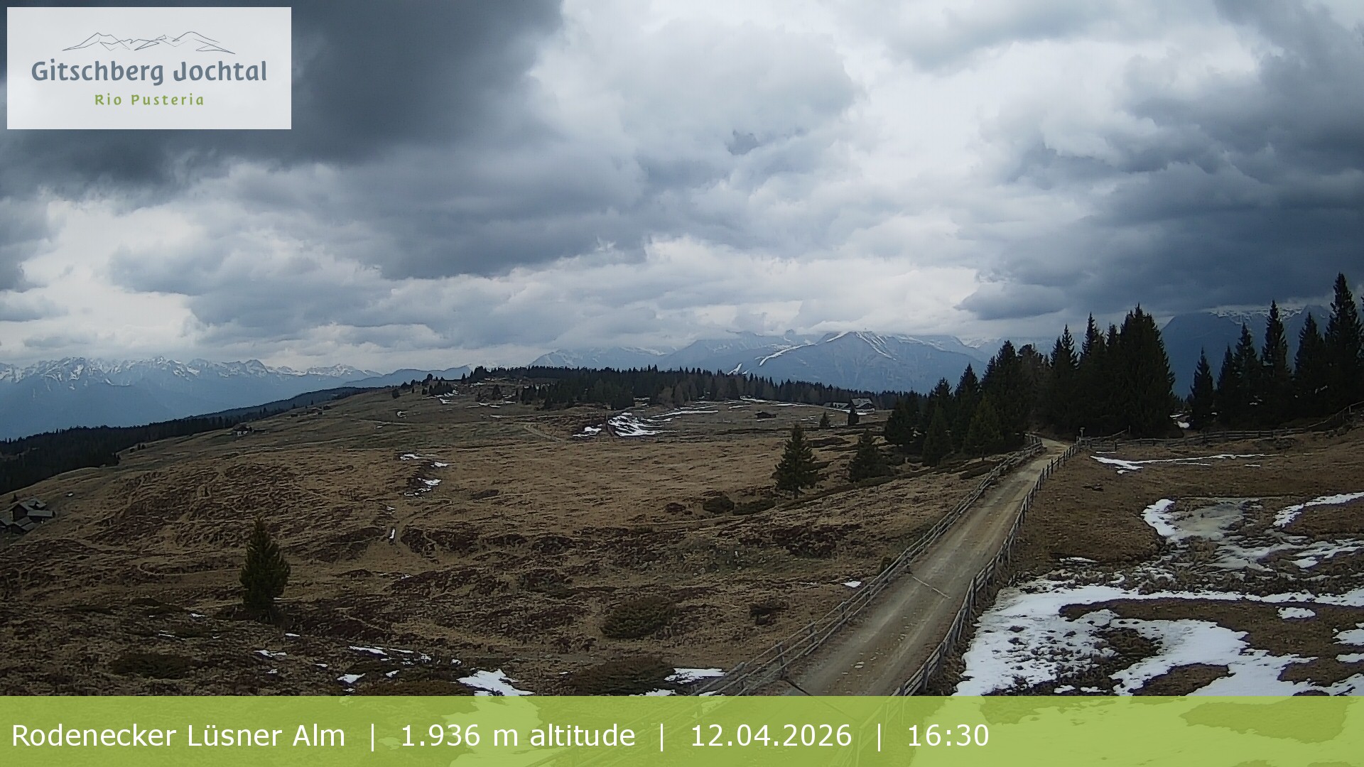 Archived image Webcam View around Rodenecker Lüsner Alm