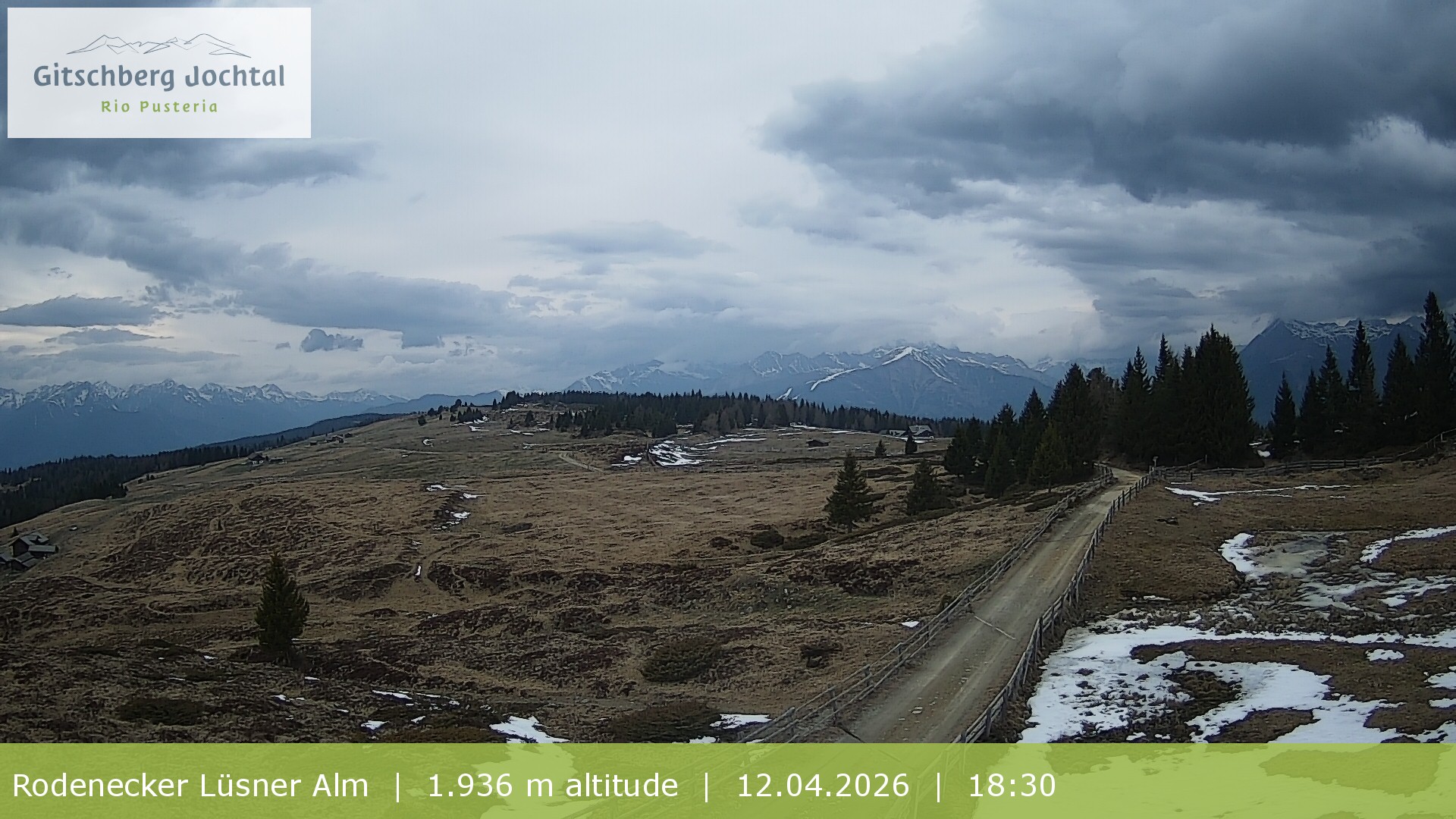 Archived image Webcam View around Rodenecker Lüsner Alm