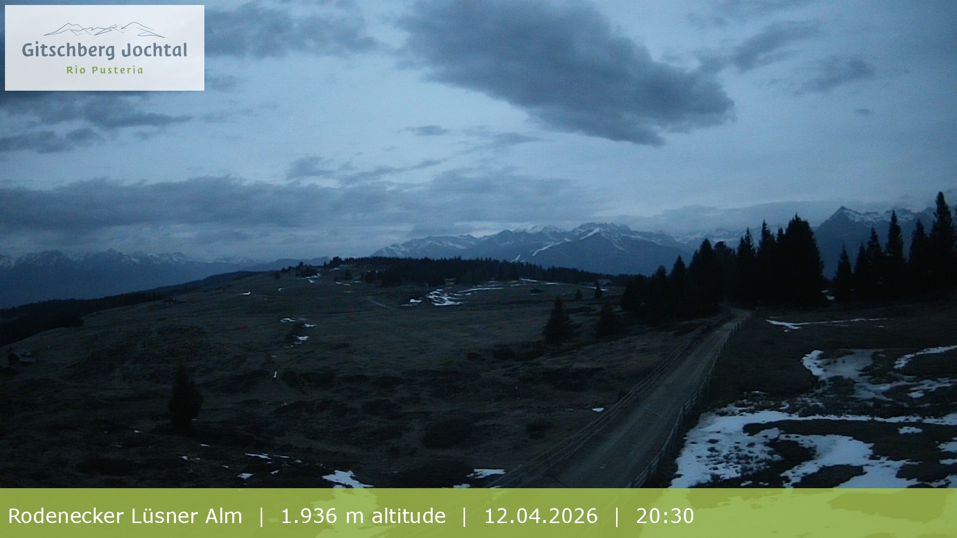 Archived image Webcam View around Rodenecker Lüsner Alm