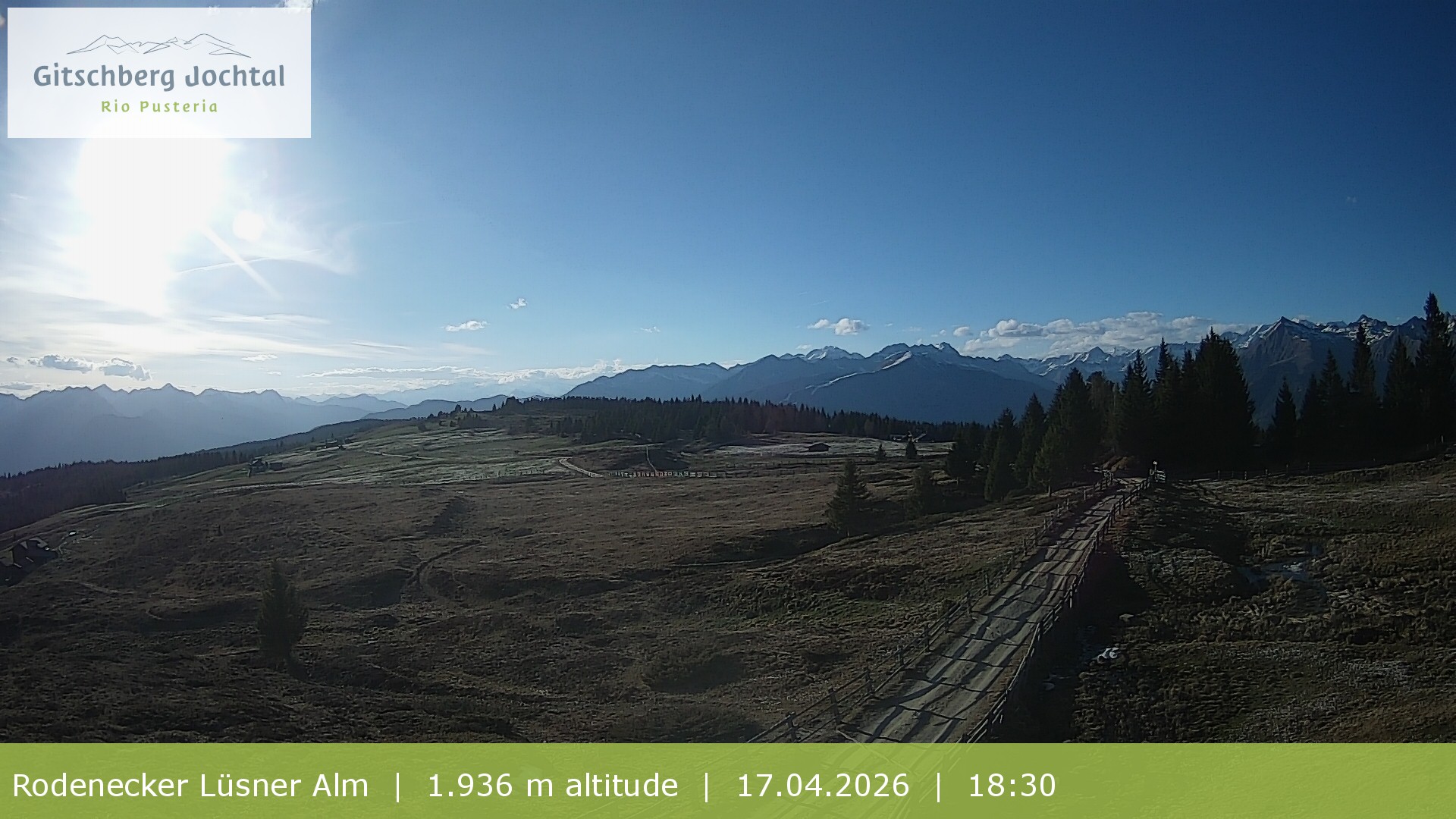 Archiv Foto Webcam Panoramablick Rodenecker Lüsner Alm