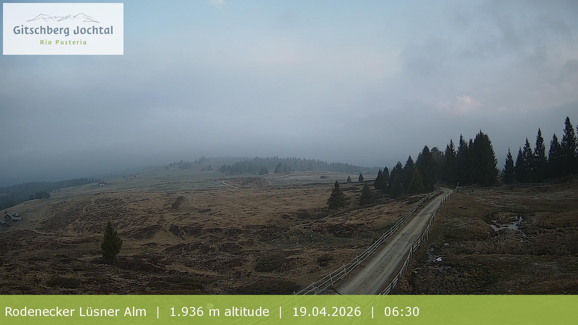 Archived image Webcam View around Rodenecker Lüsner Alm