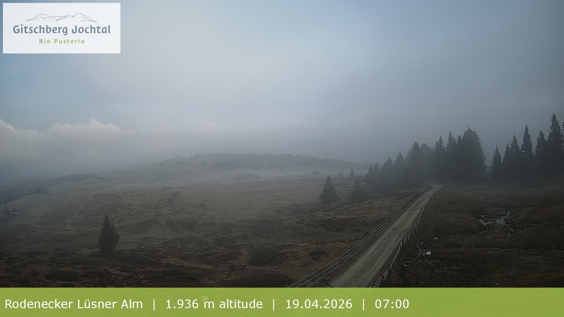 Archived image Webcam View around Rodenecker Lüsner Alm