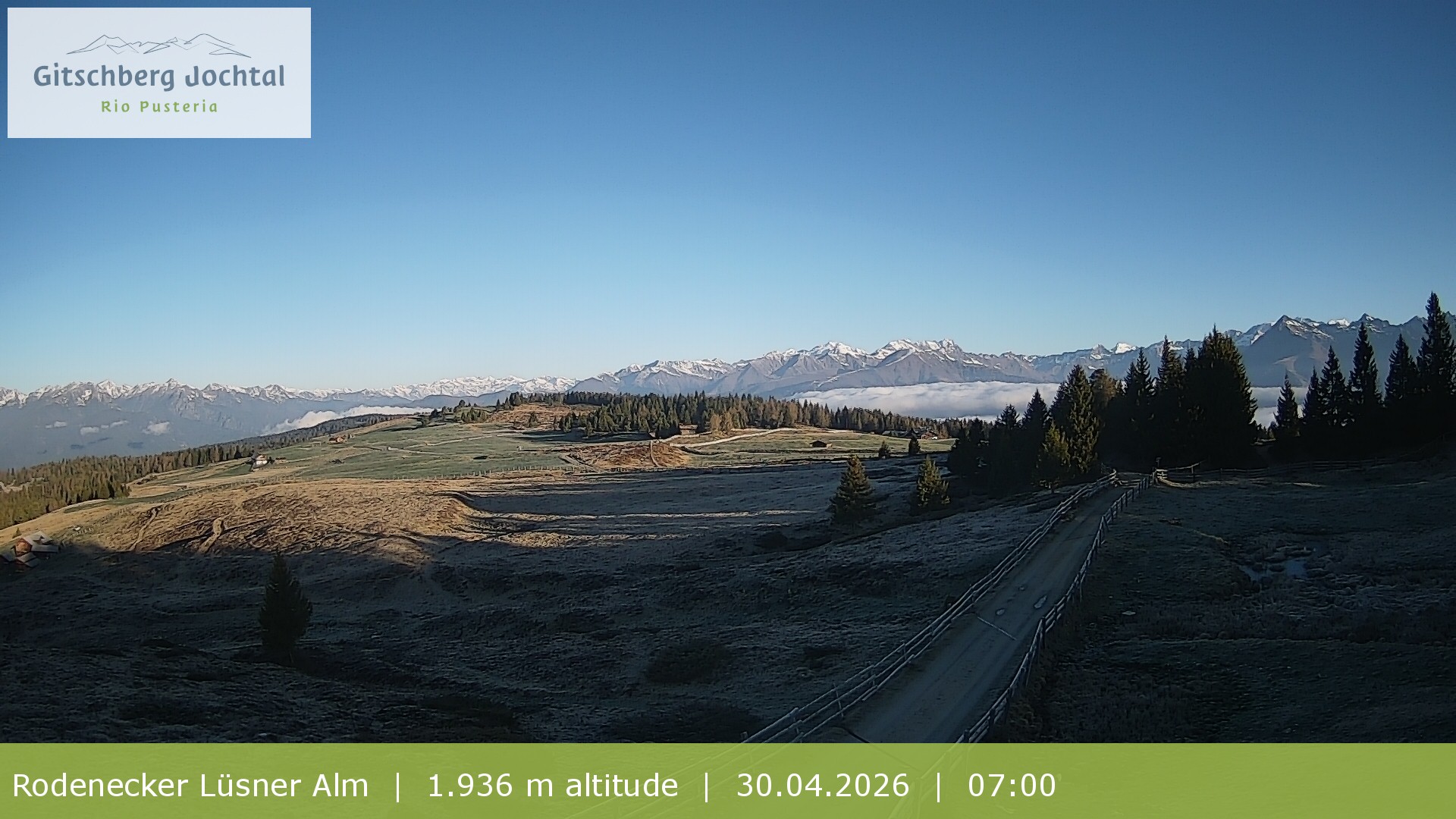 Archiv Foto Webcam Panoramablick Rodenecker Lüsner Alm