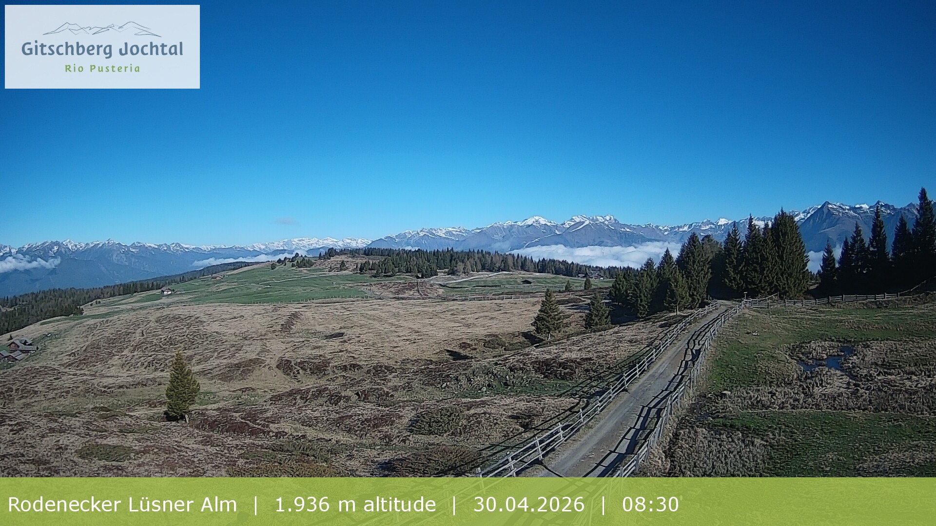 Archiv Foto Webcam Panoramablick Rodenecker Lüsner Alm