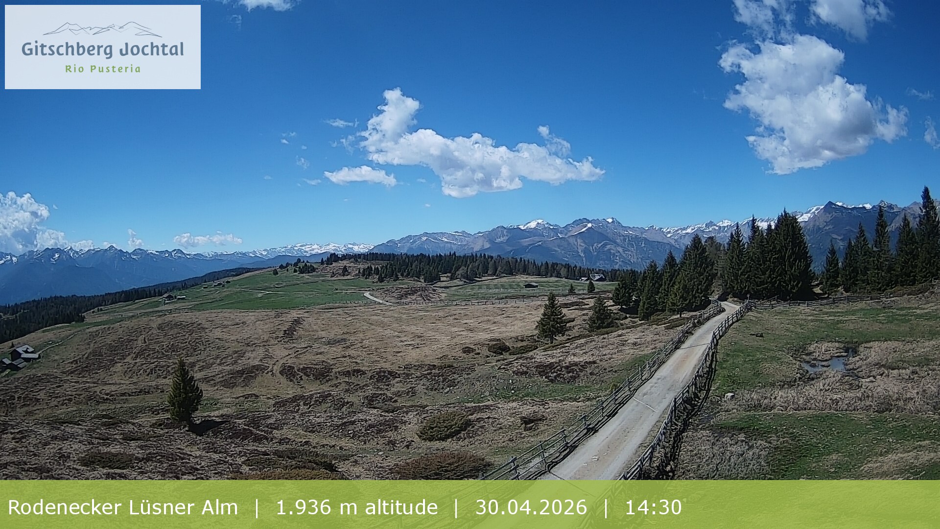 Archiv Foto Webcam Panoramablick Rodenecker Lüsner Alm