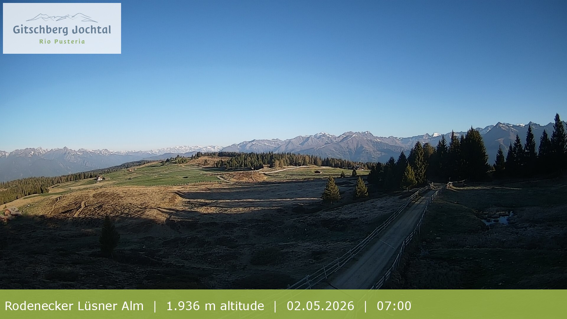 Archived image Webcam View around Rodenecker Lüsner Alm