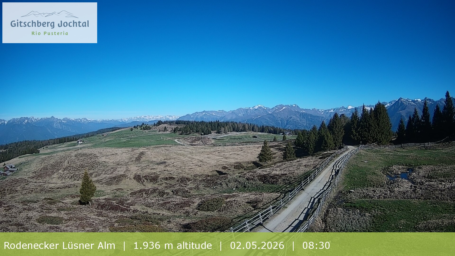 Archived image Webcam View around Rodenecker Lüsner Alm
