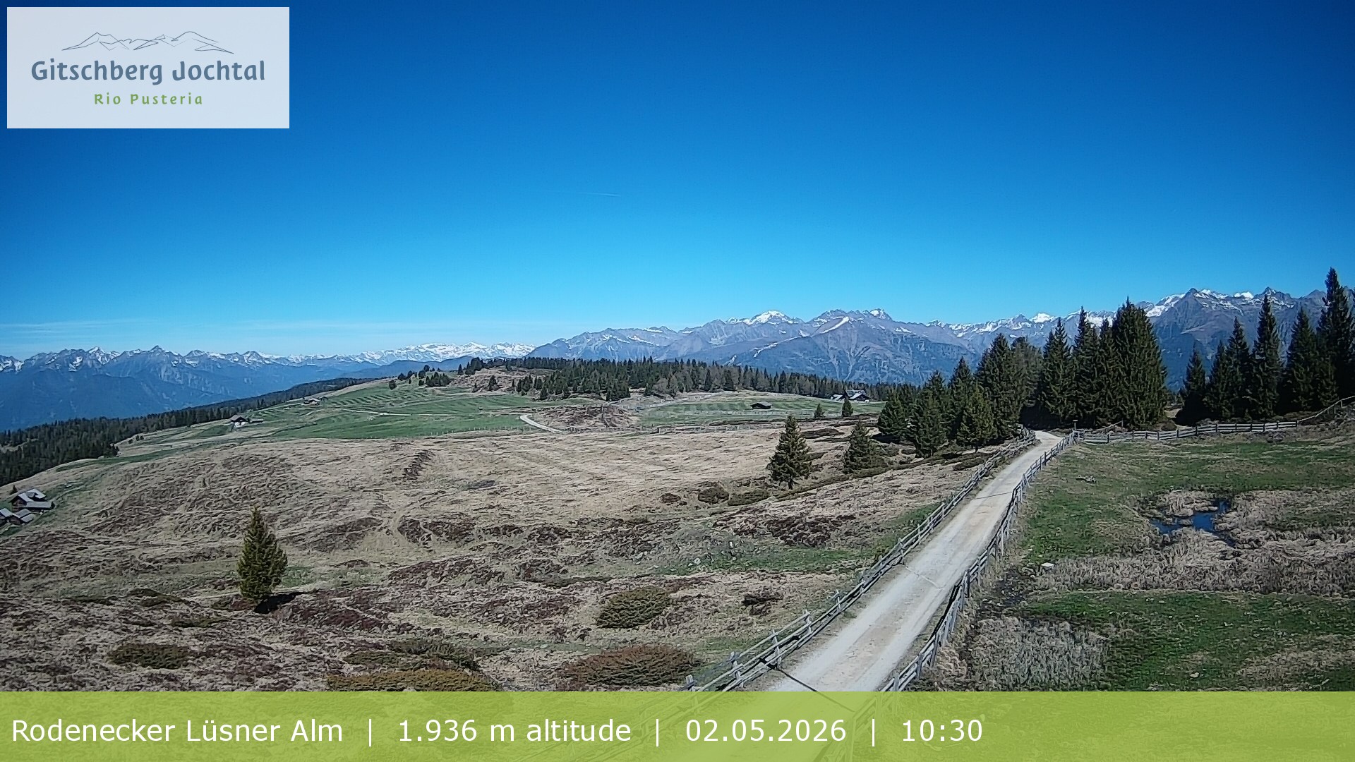 Archived image Webcam View around Rodenecker Lüsner Alm