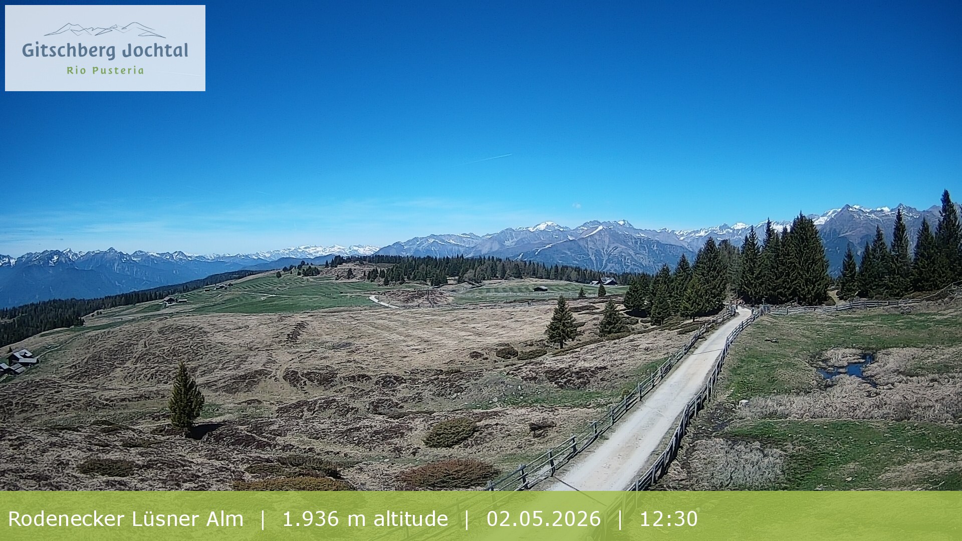 Archived image Webcam View around Rodenecker Lüsner Alm