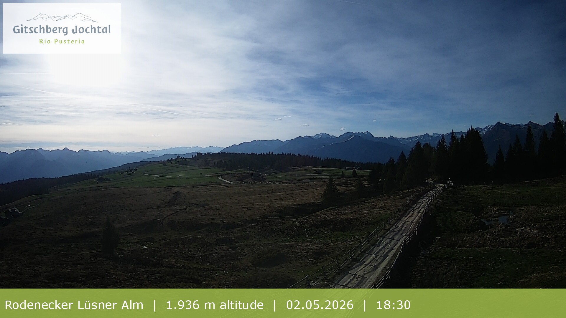 Archiv Foto Webcam Panoramablick Rodenecker Lüsner Alm