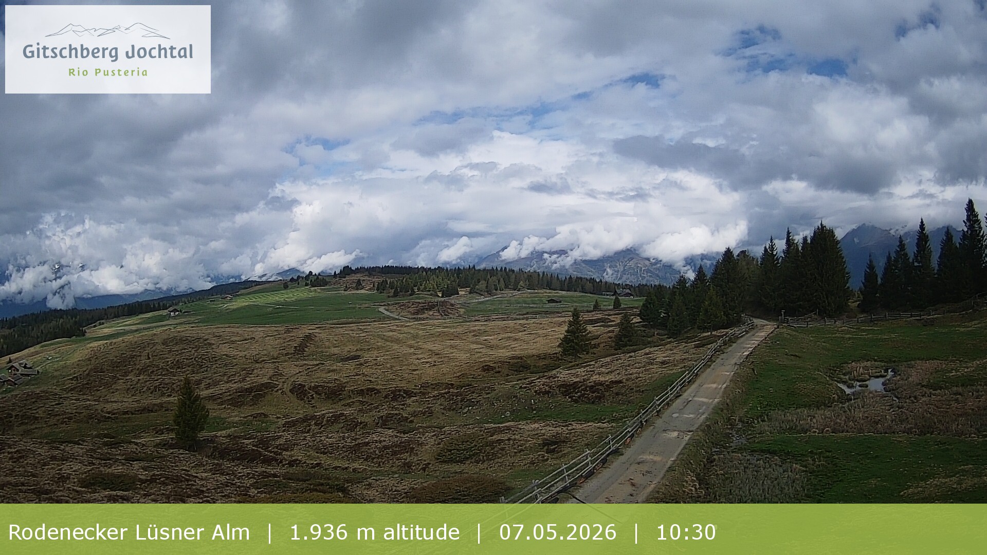 Archiv Foto Webcam Panoramablick Rodenecker Lüsner Alm