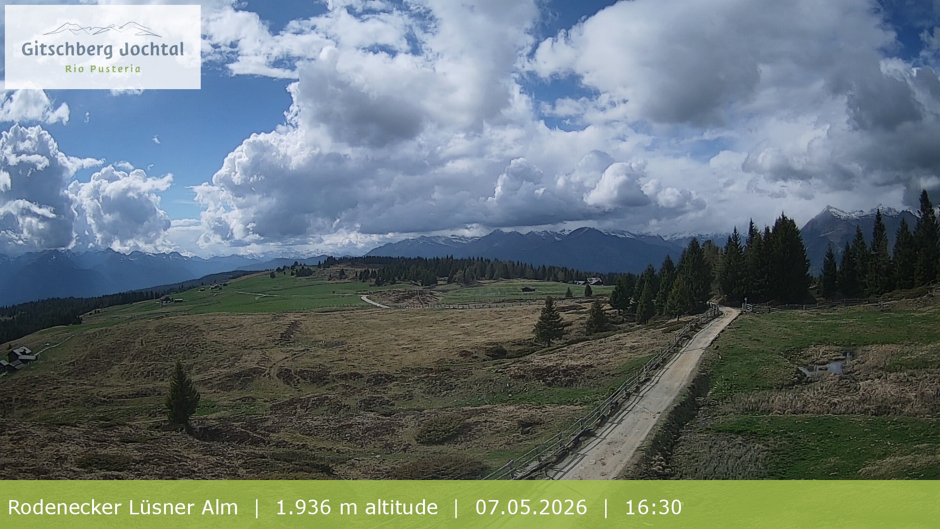 Archiv Foto Webcam Panoramablick Rodenecker Lüsner Alm