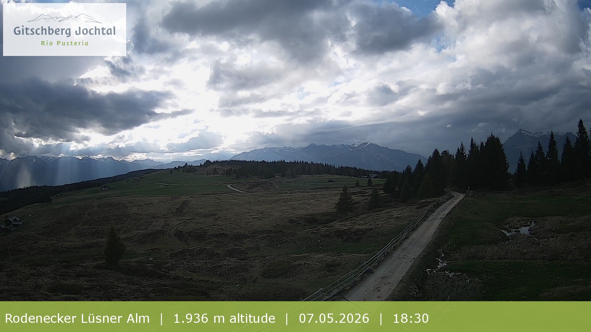 Archiv Foto Webcam Panoramablick Rodenecker Lüsner Alm