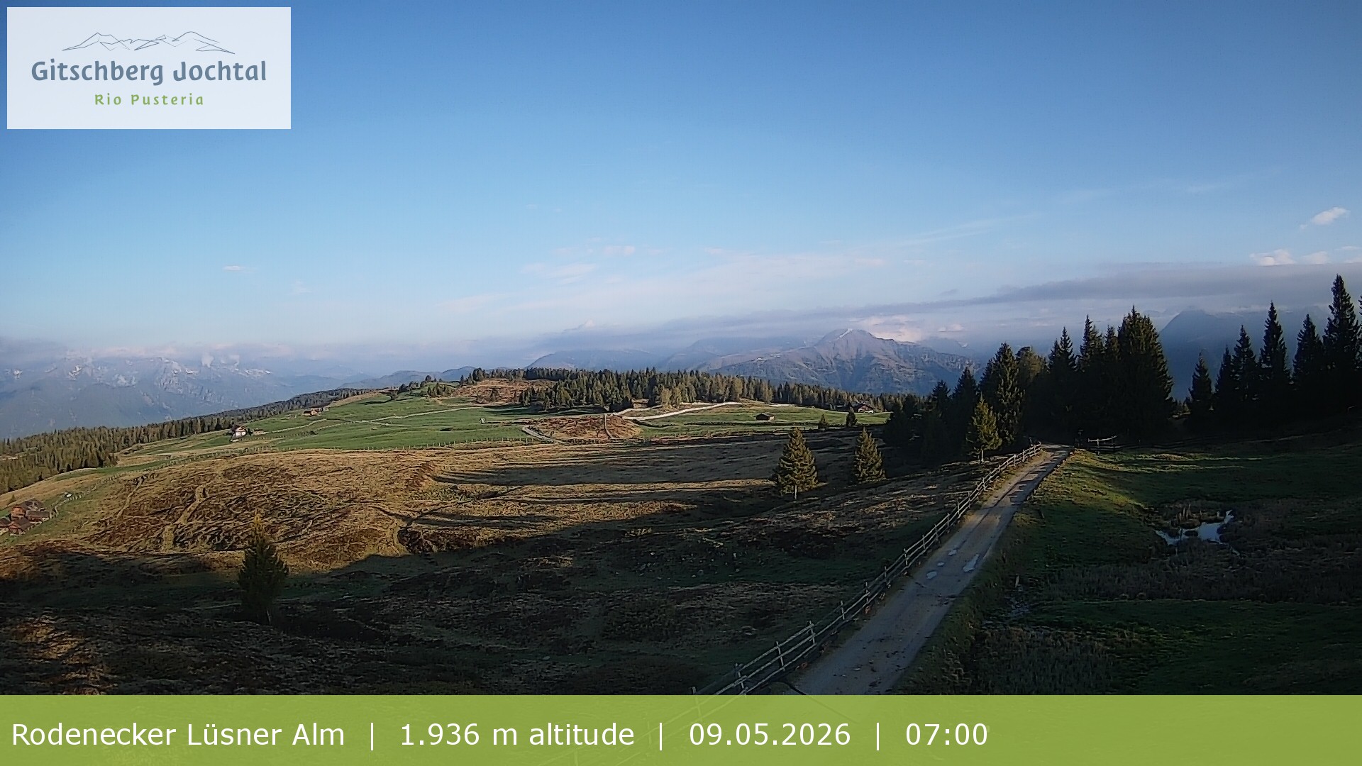 Archiv Foto Webcam Panoramablick Rodenecker Lüsner Alm
