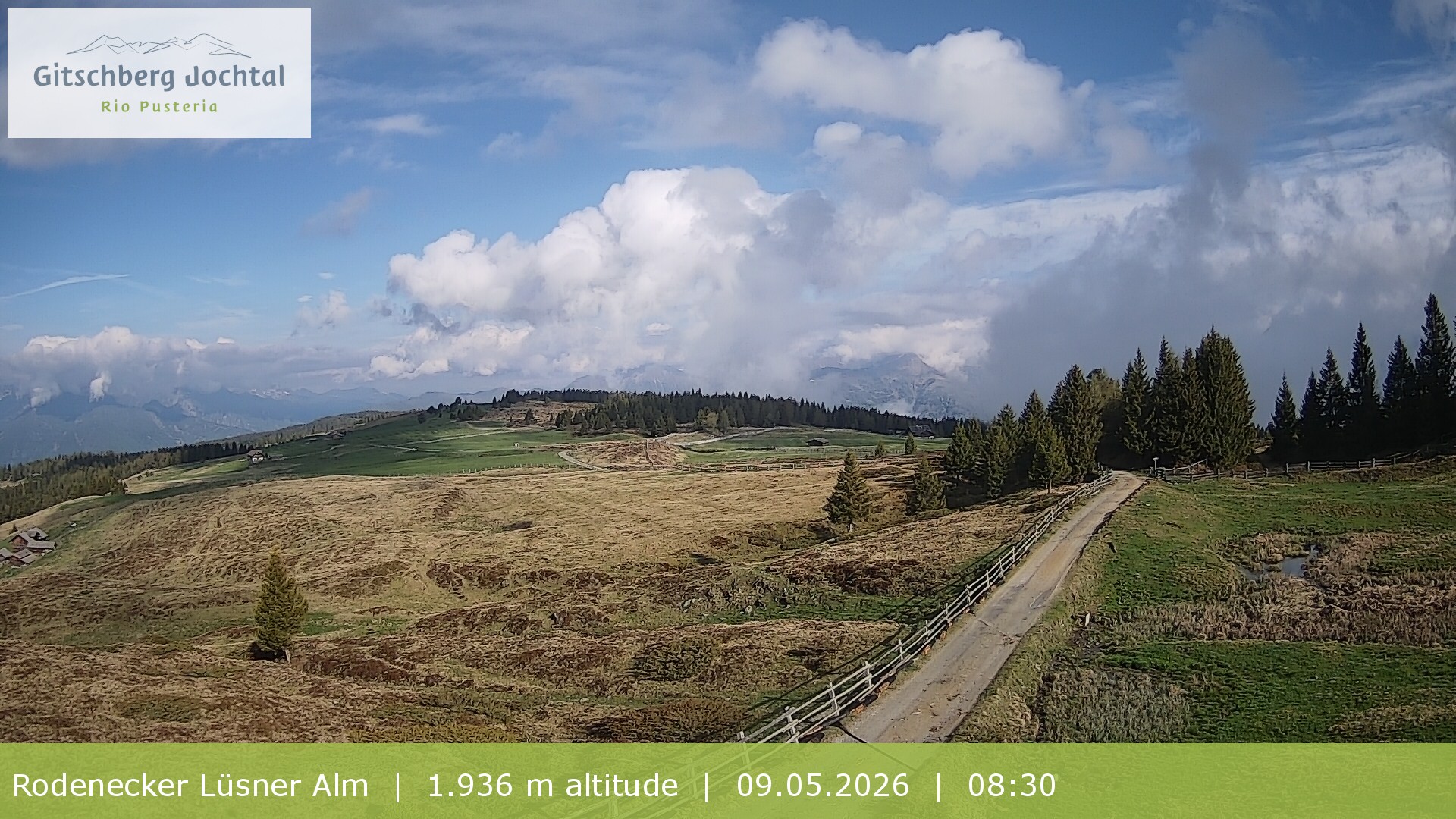 Archiv Foto Webcam Panoramablick Rodenecker Lüsner Alm