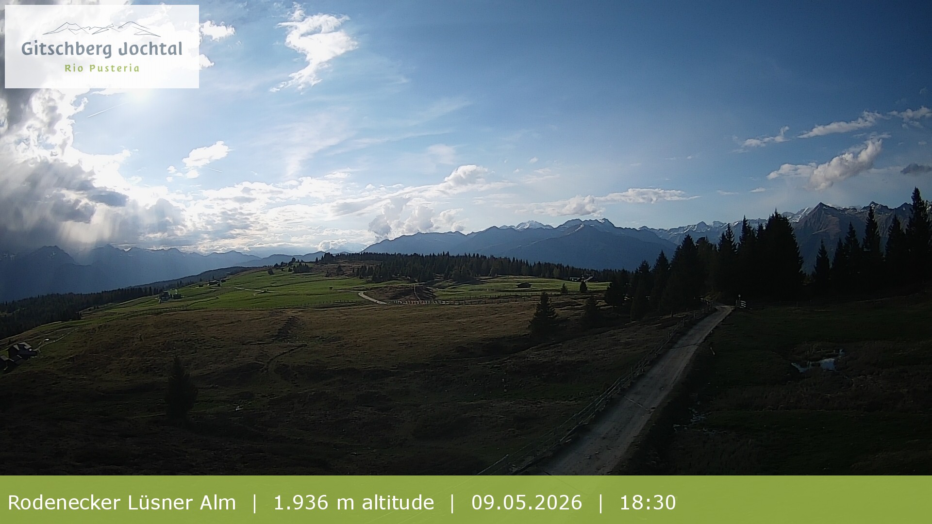 Archiv Foto Webcam Panoramablick Rodenecker Lüsner Alm
