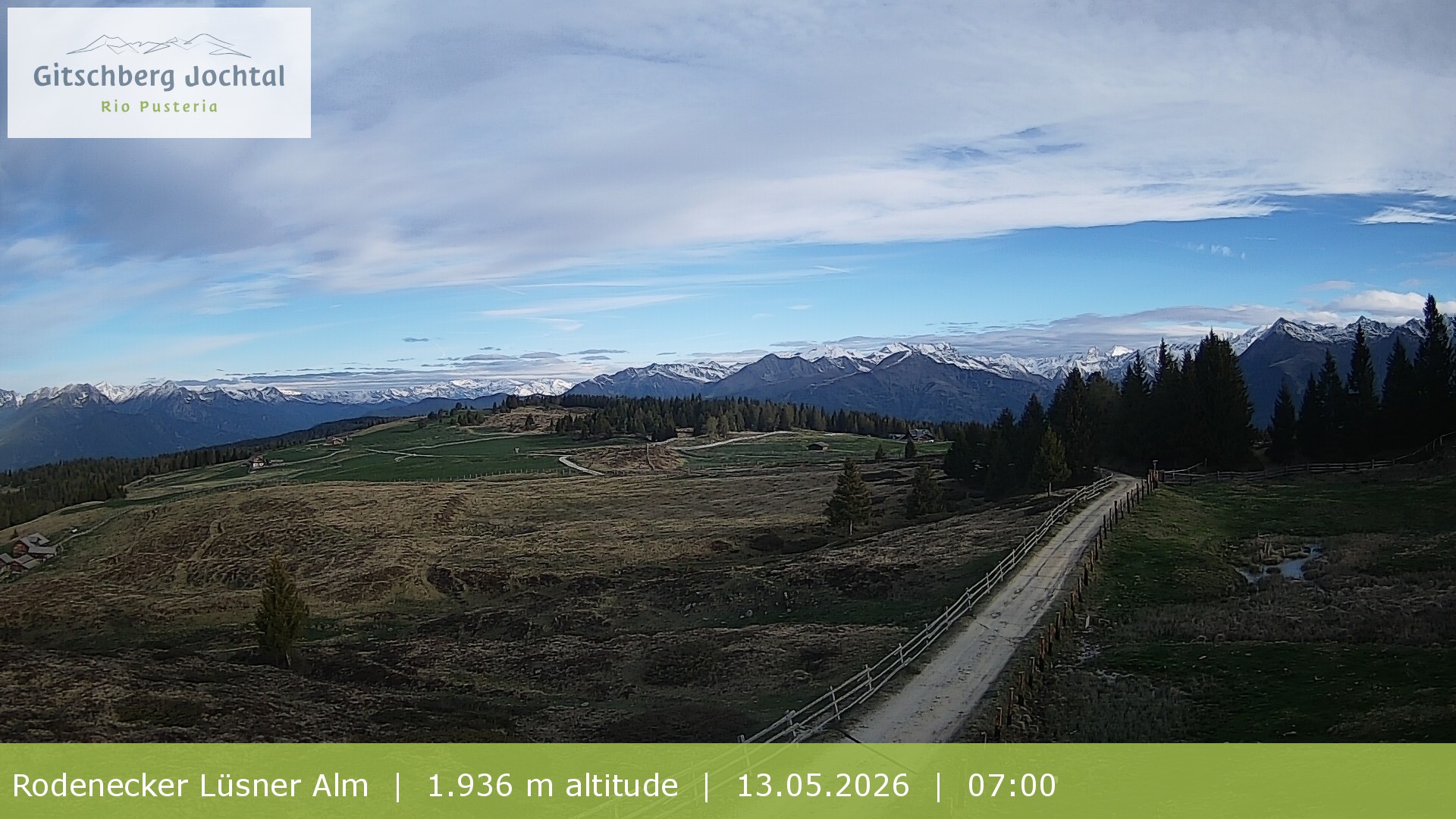 Archiv Foto Webcam Panoramablick Rodenecker Lüsner Alm