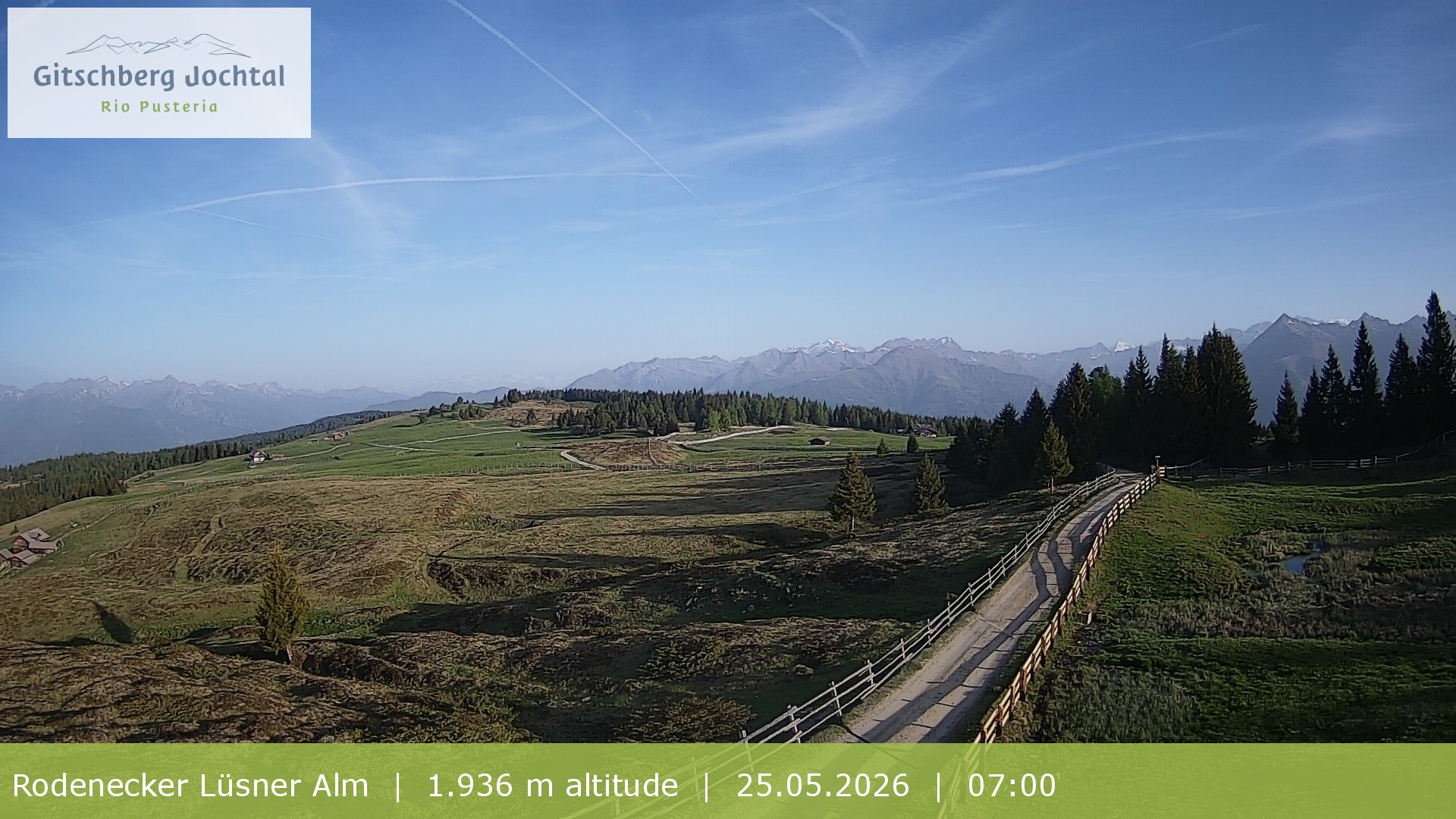 Archived image Webcam View around Rodenecker Lüsner Alm