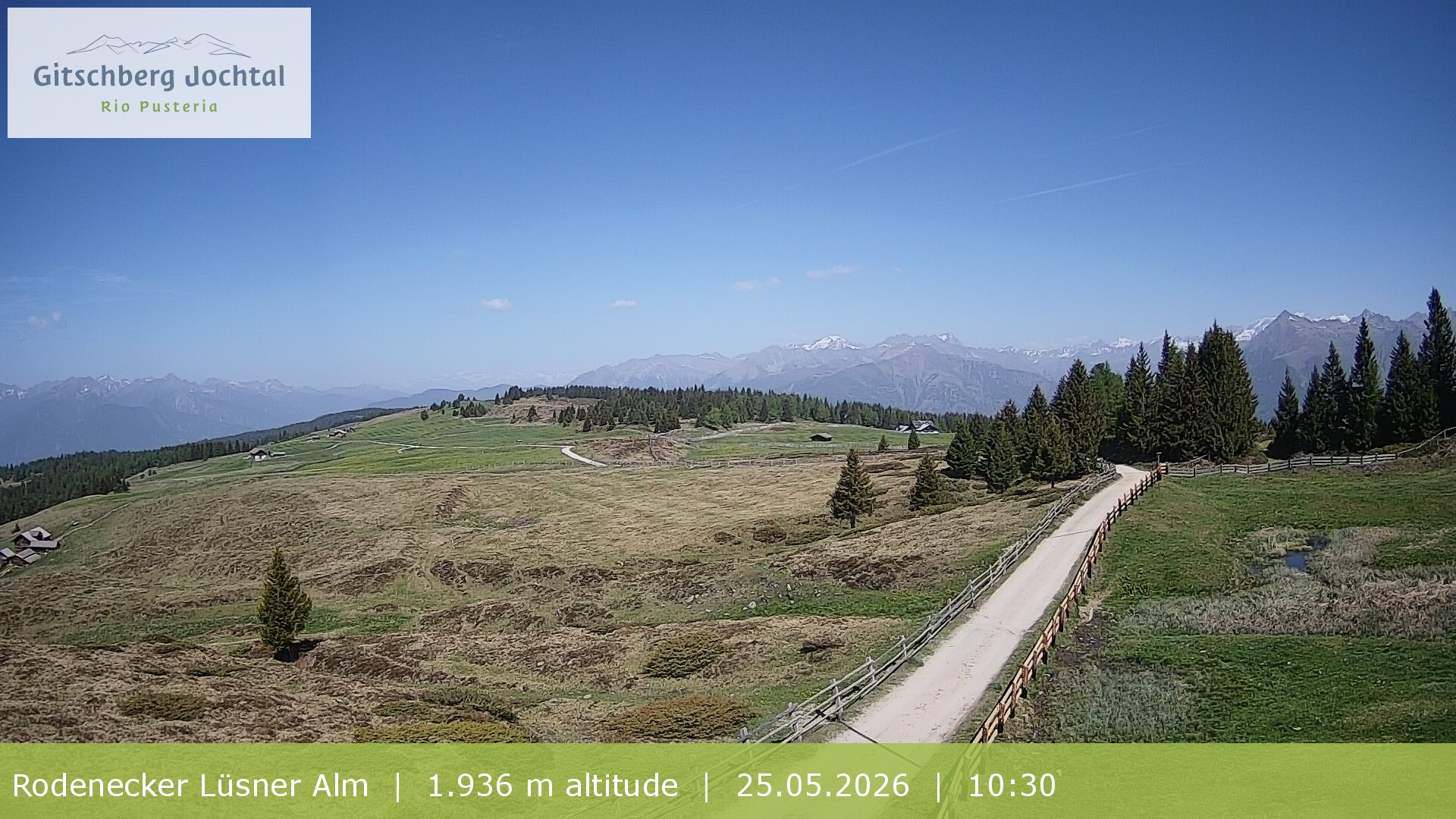 Archived image Webcam View around Rodenecker Lüsner Alm
