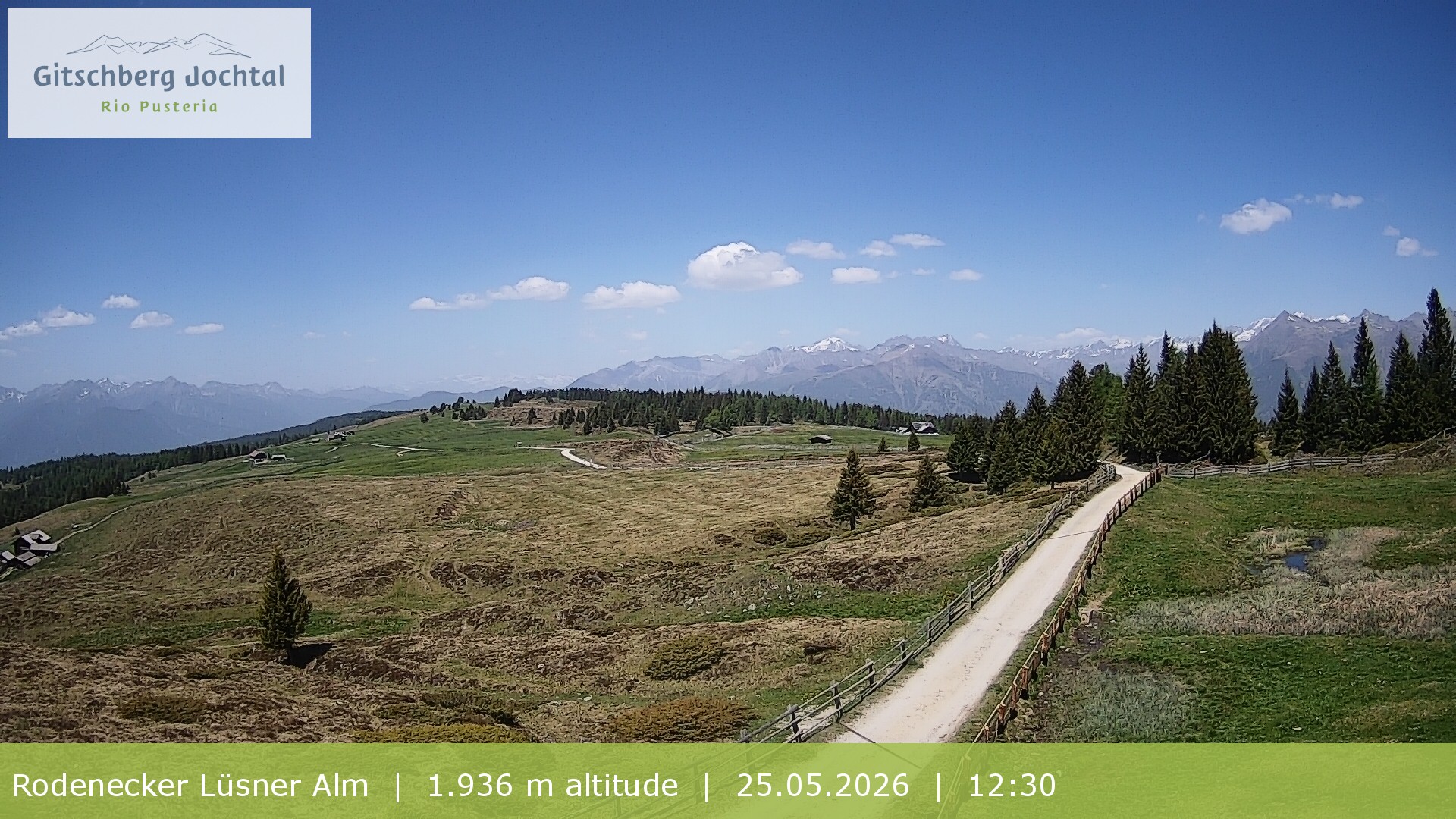Archived image Webcam View around Rodenecker Lüsner Alm