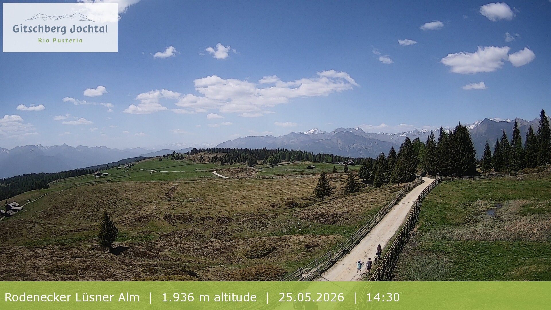 Archived image Webcam View around Rodenecker Lüsner Alm