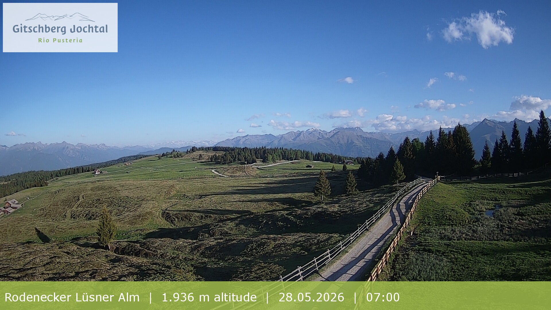 Archiv Foto Webcam Panoramablick Rodenecker Lüsner Alm