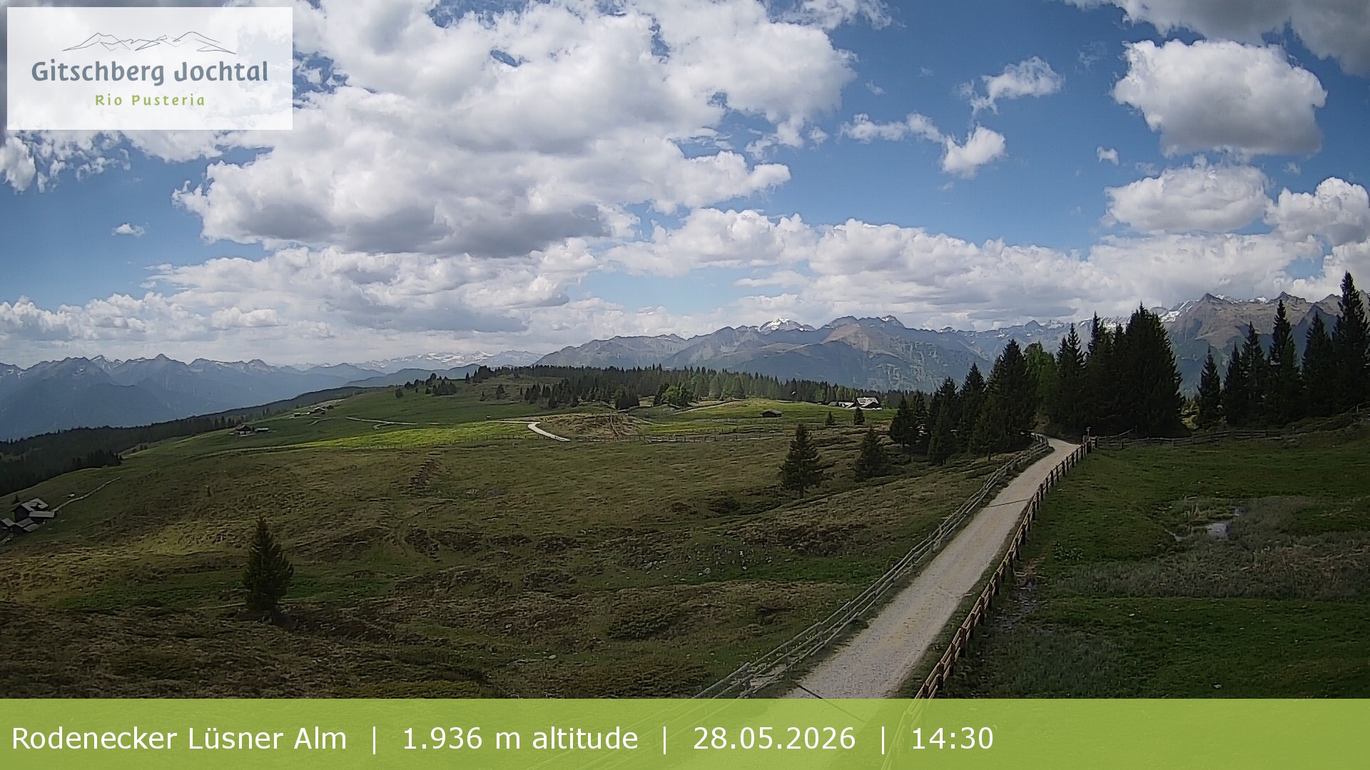 Archiv Foto Webcam Panoramablick Rodenecker Lüsner Alm