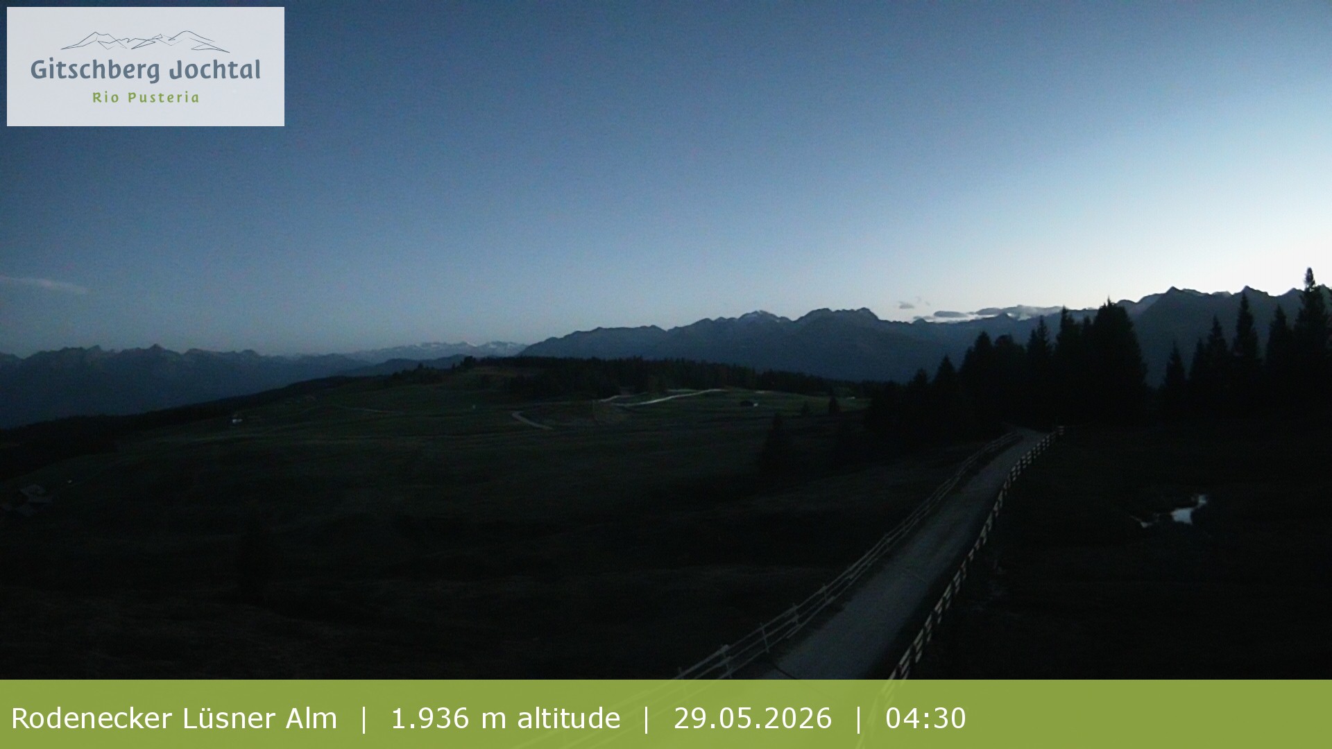 Archived image Webcam View around Rodenecker Lüsner Alm
