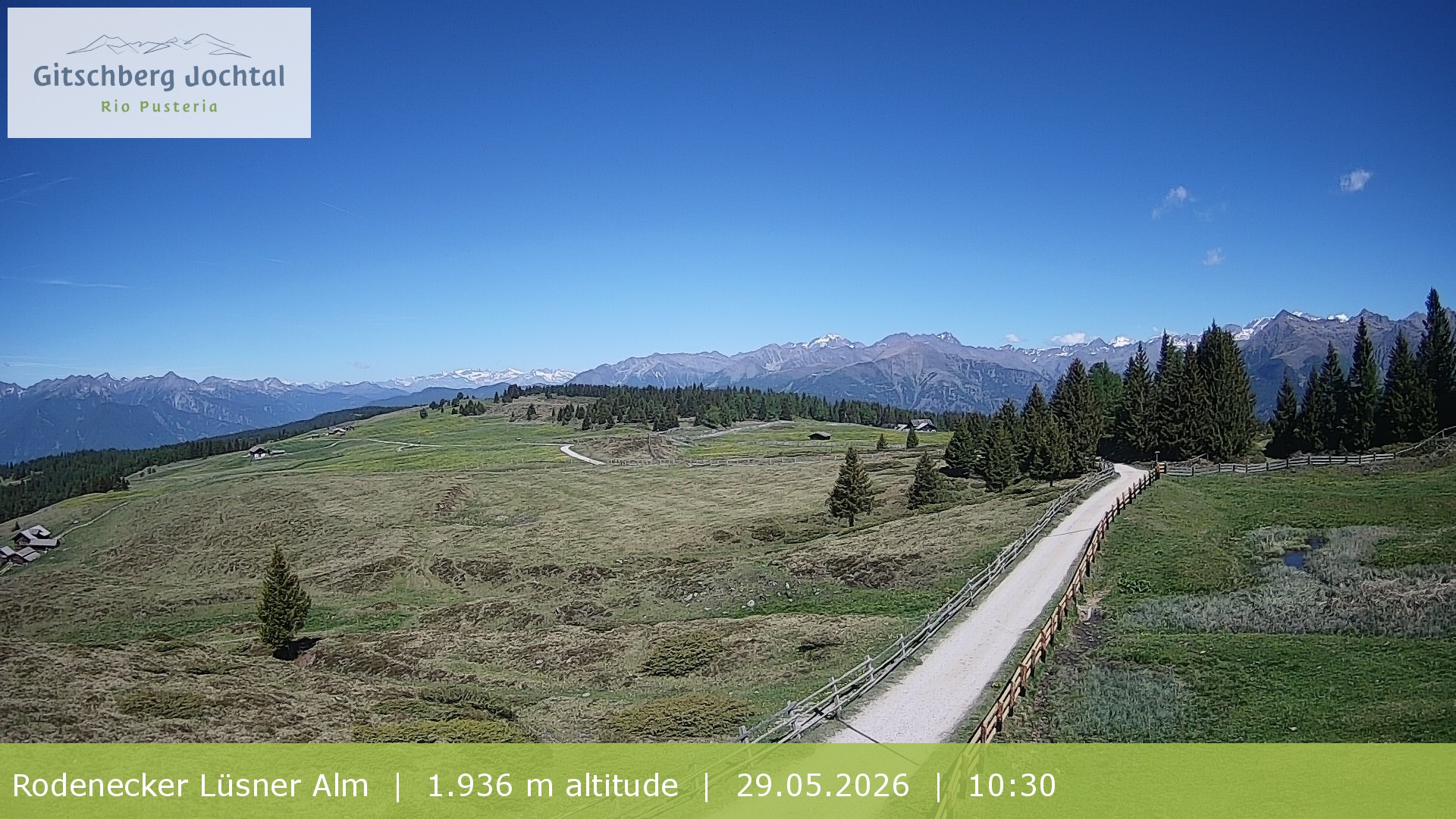 Archived image Webcam View around Rodenecker Lüsner Alm
