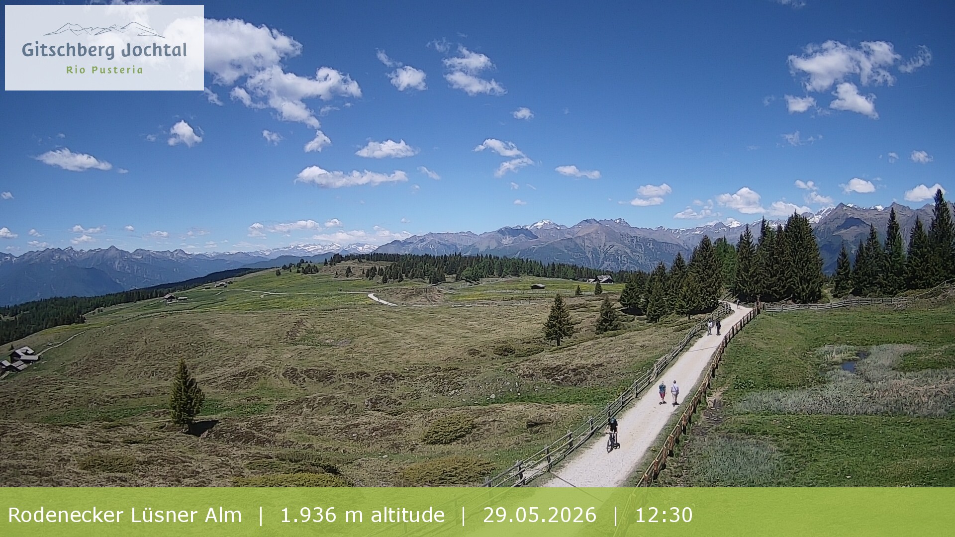 Archived image Webcam View around Rodenecker Lüsner Alm