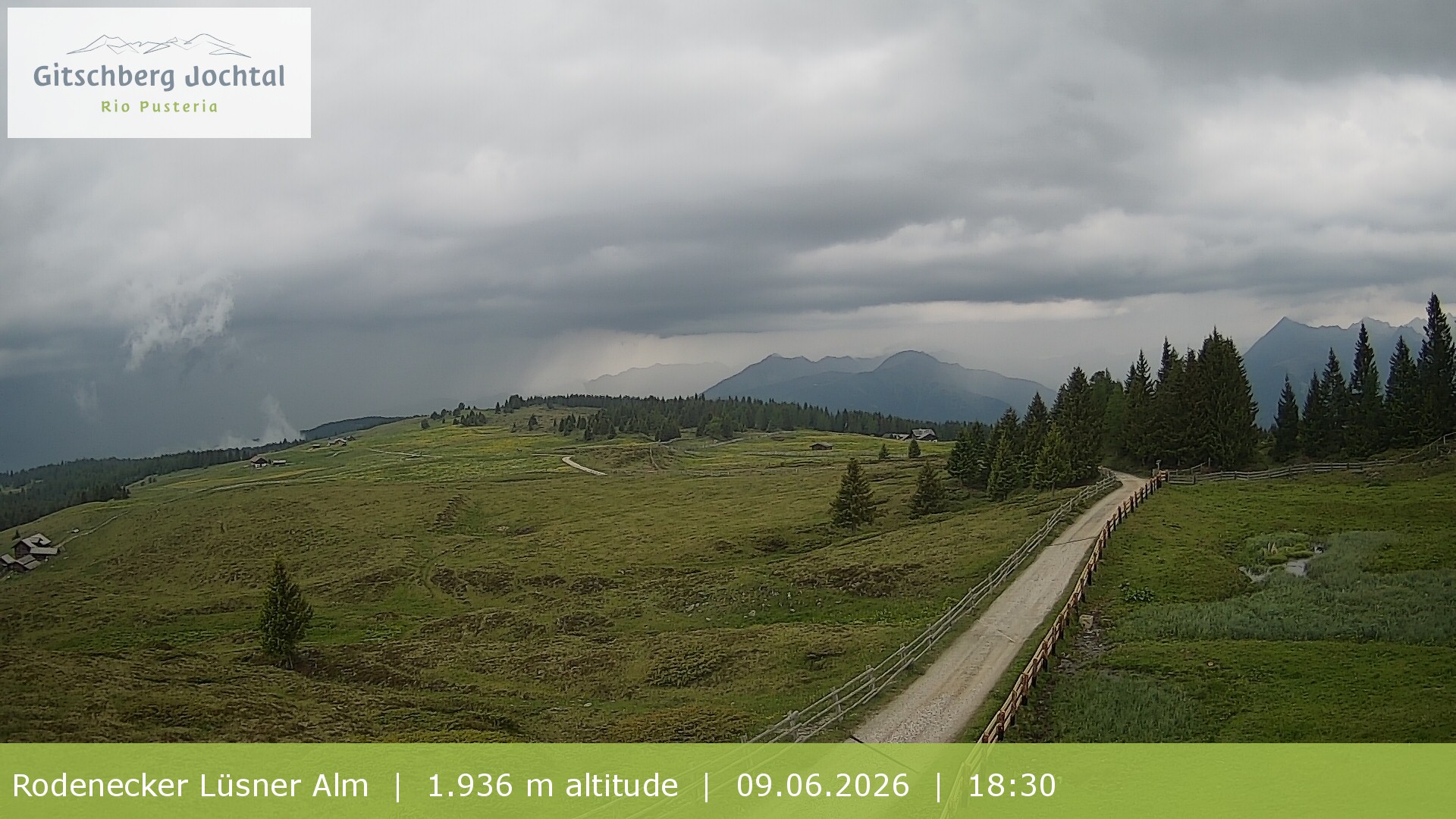 Archiv Foto Webcam Panoramablick Rodenecker Lüsner Alm